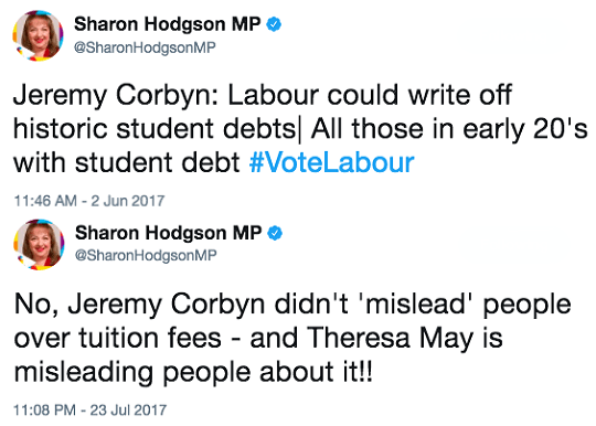 £100BN Labour lied to get the students vote.