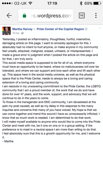 Another woman being harrassed for daring to question transideology needs your voice.