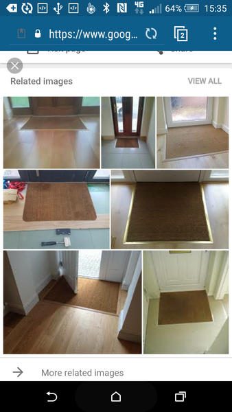 Kitchen back door won't close over the new tiles