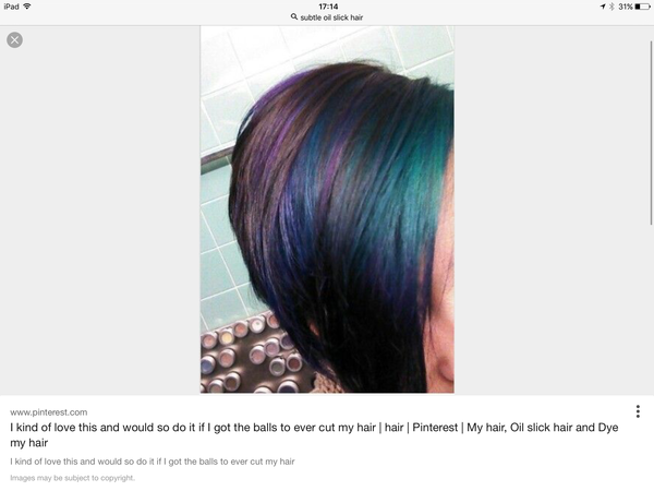I want wild colour in my hair