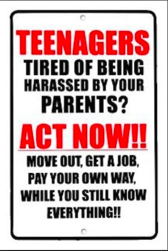 ARGH. Over 18 and have no authority...