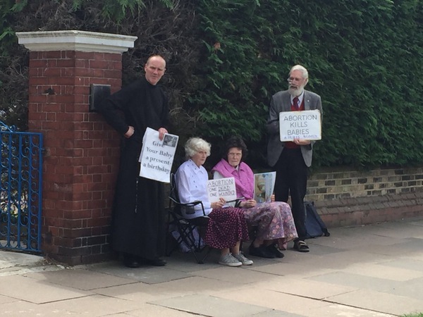 harassment of women using the Marie Stopes Clinic on Mattock Lane, W5