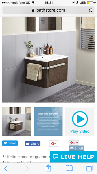 Bathroom fitting recommendations - wall hung