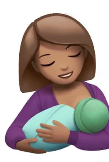 To be disappointed with the new breastfeeding emoji