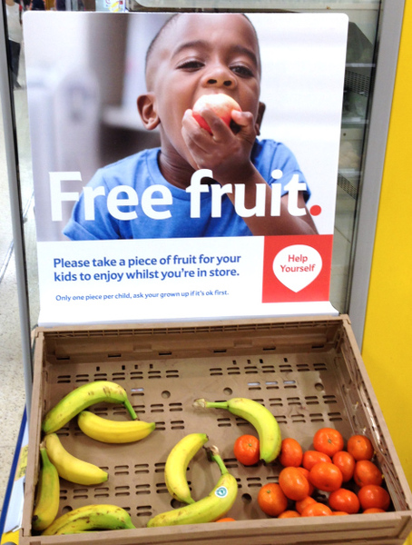To think that the free fruit offer in tesco shouldn't be abused