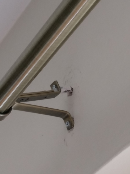 Help! Wall not supporting curtain rail
