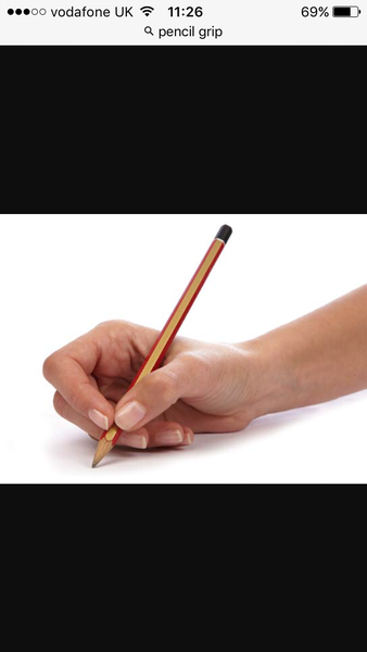 To think DD should be able to hold her pen in the way she finds most comfortable?