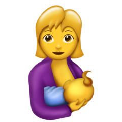 To be disappointed with the new breastfeeding emoji