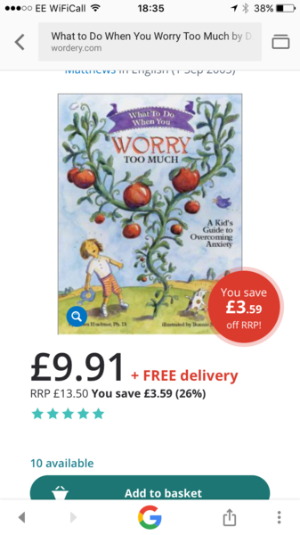 Recommend a self-help book for 11 year old boy with anxiety/low self esteem