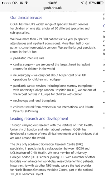 I have donated £50 tonight to GOSH