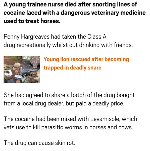 To think it's pathetic to take drugs on a night out ...