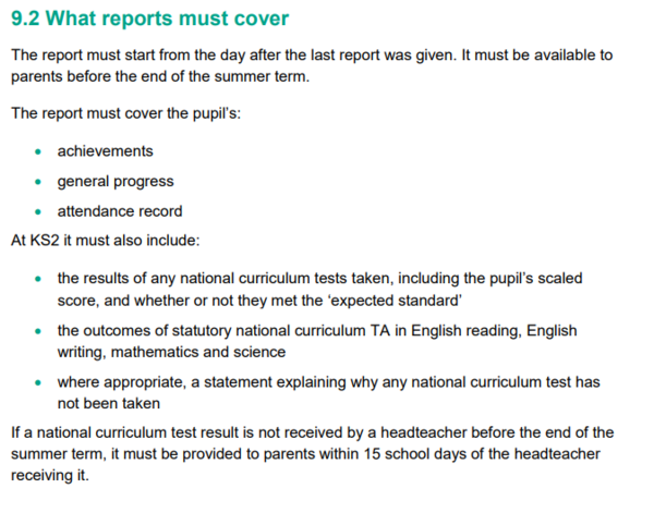 Still not received year six SATs results