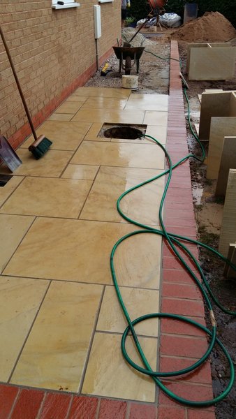 Indian Sandstone on patio