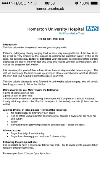 To ask if any of you have had bariatric surgery?