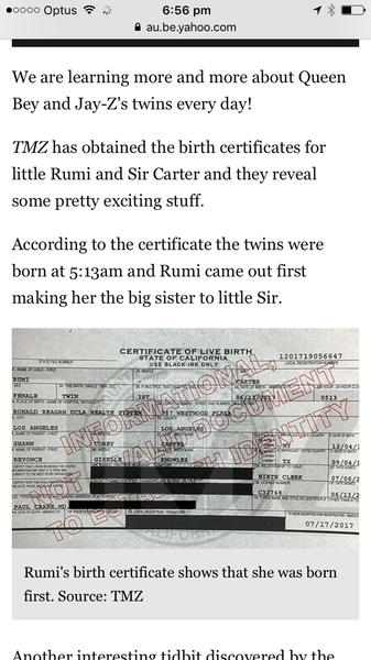 To think if Beyoncé's boy is called' Sir' then the girl should be 'Madam'.