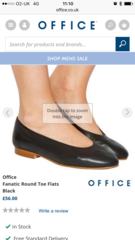 Stylish black flat shoes