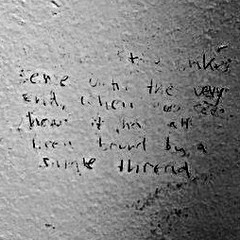 To ask you to help me decipher this Waitrose graffiti