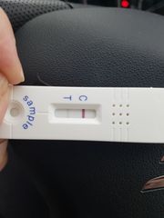 2 days late positive and negative