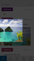 New image gallery in the iOS Talk app