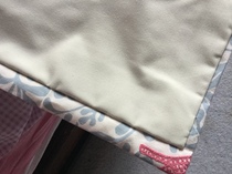 Made to measure blackout roman blind not blackout at the bottom