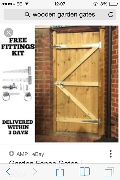 Getting a garden gate fitted