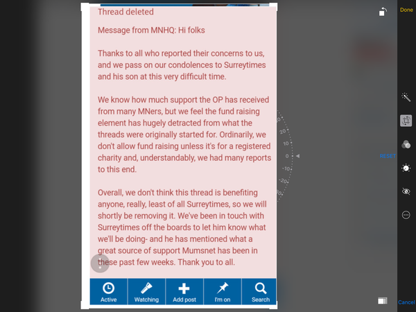 Why has Mumsnet HQ retroactively edited four deleted messages?