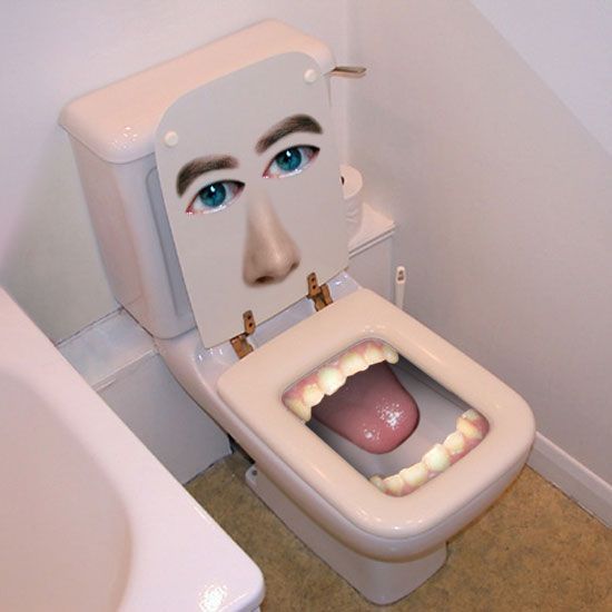 To not let vistors use my toilet
