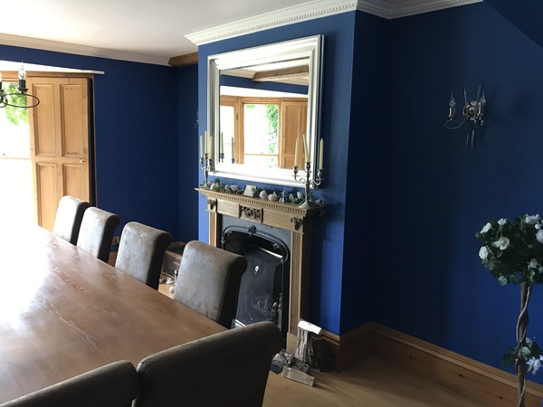 Has anyone got a navy or dark blue living room?