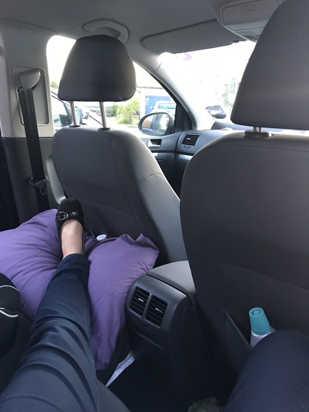 Transporting broken ankle long distances