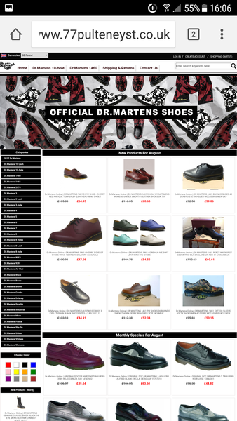 Old Season Doc Martens: 77 Pultney Street?