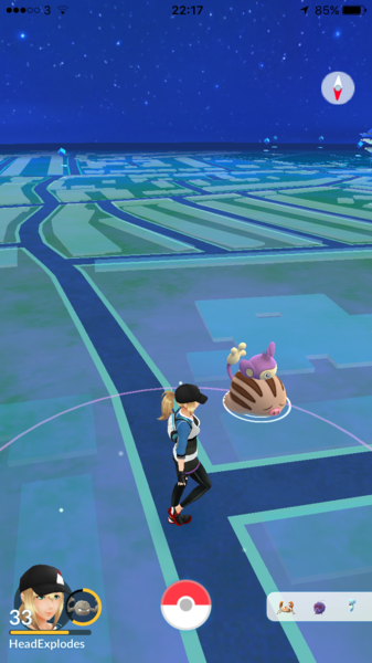 Pokemon Go #12: "It's in the trees! It's coming!" The Houndooms of love are calling me (to join in a raid).