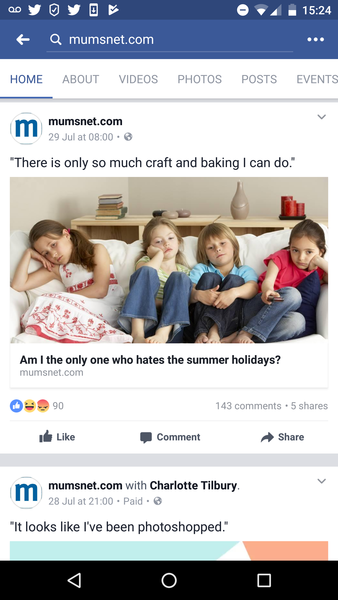 To think that MN should not post personal threads on Facebook?
