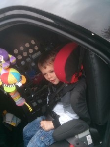 How do I keep 2yr old safe from 5yr old with SEN, especially in the car?