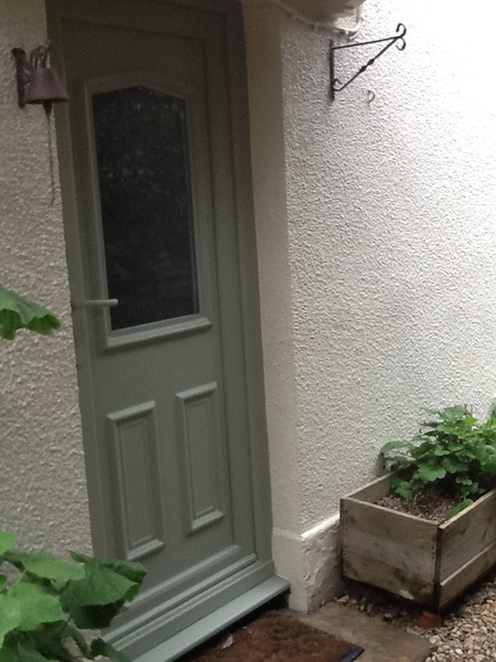 Painting a PVC door