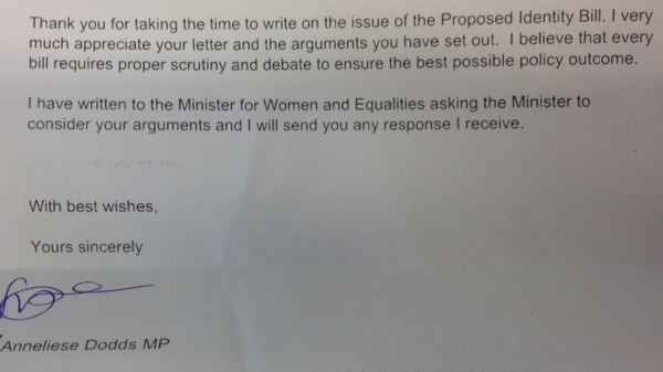 Gender ID bill - Gender Critical To Do List