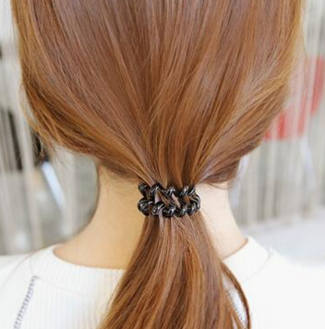What do you use to tie your hair back?