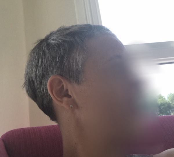 Short hair on woman over 40.