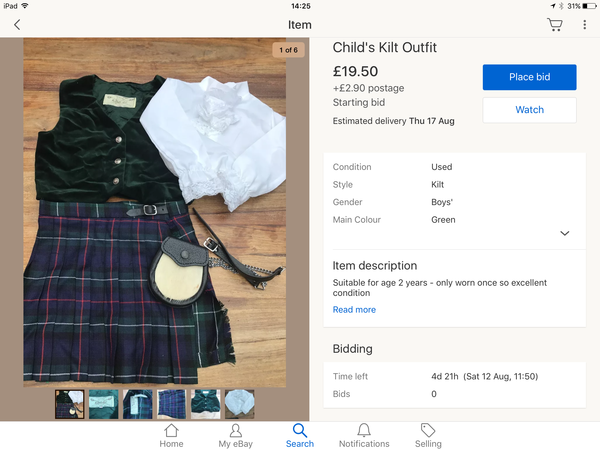 Don't want my 2 year old to wear a kilt. AIBU?