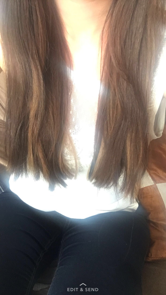 To think my hair looks like shit? I've paid £350 for this..