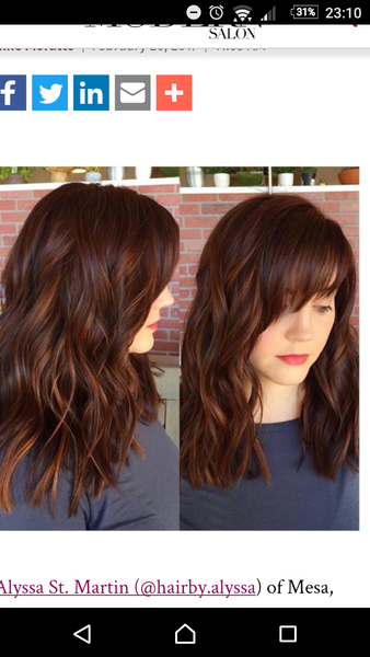 Balayage on straight hair