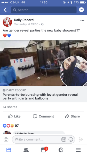 FINDING OUT GENDER 1ST BABY....