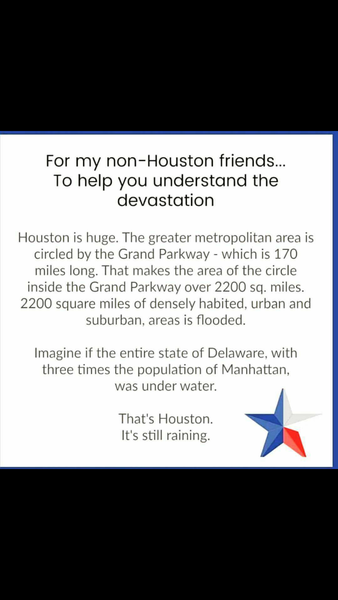 To think that Houston will be sorted alot quicker than New Orleans was(nt)?