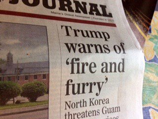 We're not on a 17 day vacation, not us. We have meetings and calls! Now where did that golf ball go?...Trump cont.