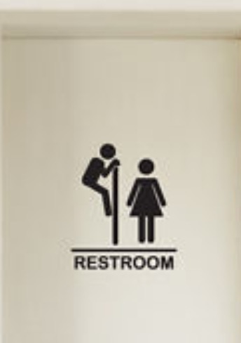 Sexist M&S toilet signs