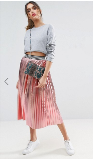 Metallic Pleated Skirt - Yay or Nay?