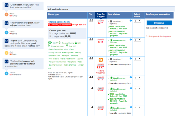 Just been completely screwed by booking.com