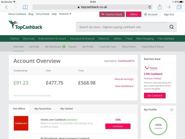 Join topcashback and get a £5 bonus once you earn a tenner