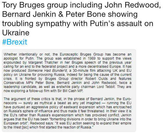 Westminstenders: Boom. The Brexit Backlash starts to hit.