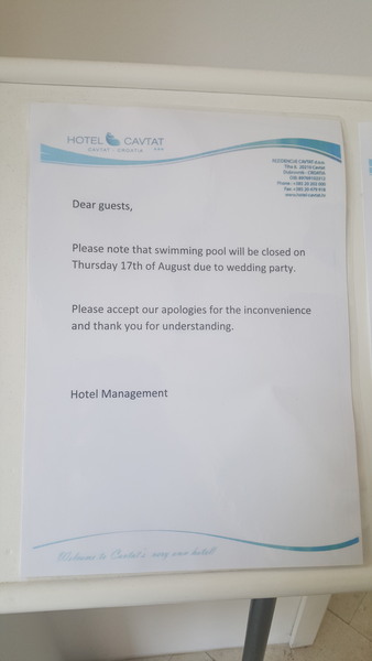 To think the hotel shouldn't allow this?