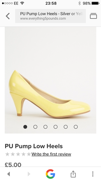 Why Can't I find yellow court shoes?